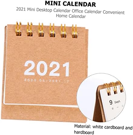 Magiclulu 1 PC 2021 2021 Mini calendário de mesa calendário calendário de mesa pequeno calendário de mesa 2021