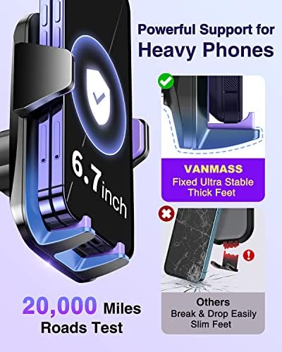 Montagem do telefone do carro universal do VanMass, 【Certos de patentes e segurança】 Stand do painel de handsfree