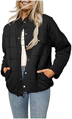 Jaqueta Xydaxin Mulheres com casacos de inverno com zíper para mulheres casuais