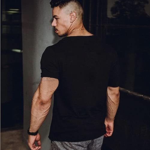 Coofandy masculino de 3 pacote de ginástica camiseta de manga curta camada de base muscular Treinamento