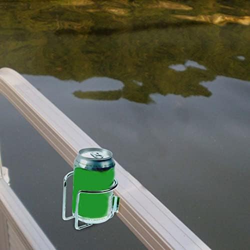 Eelabper Boat Copo Porte de aço inoxidável Organizador de bebida montado na parede para garrafas de bebidas latas