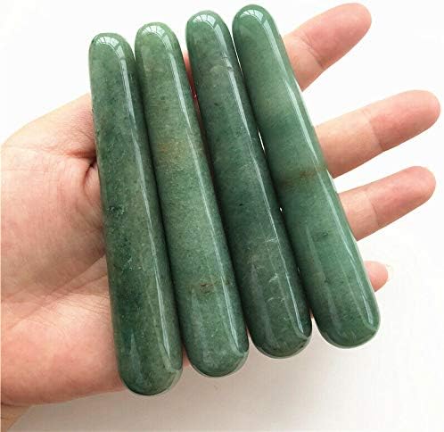Binnanfang AC216 5pcs Aventurina verde natural de massagem polida Veda da saúde Relaxamento de cristal