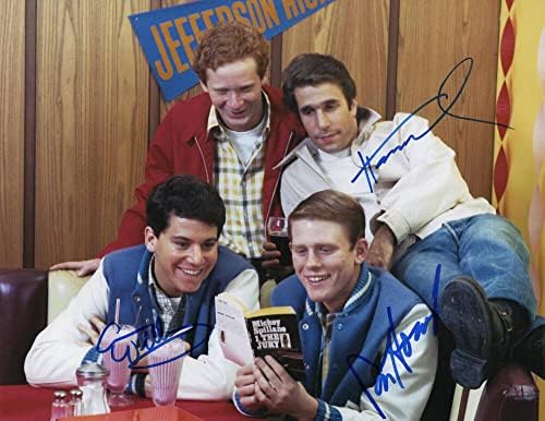 Happy Days Cast - Ron Howard, Henry Winkler, Anson Williams - Autograph 11x14 Photo - Costarring: Erin Moran, Marion
