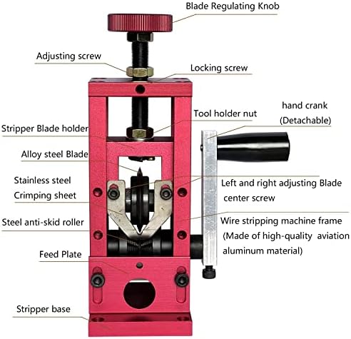 Máquina de remoção de arame multifuncional, manivela manual de manivela de arame automático com lâmina