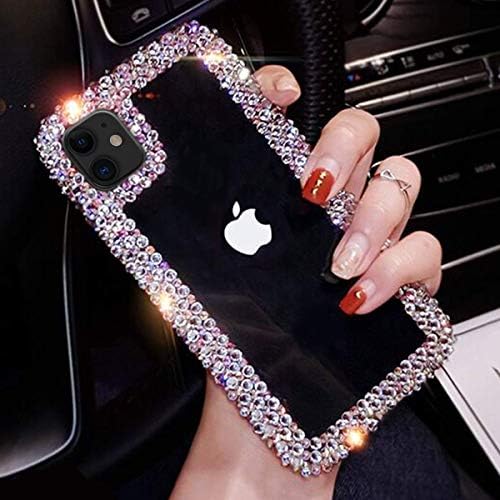 Bonitec Jesiya para iPhone 11 Case 3d Glitter Sparkle Bling Case de luxo de cristal brilhante Crystal Rhinestone