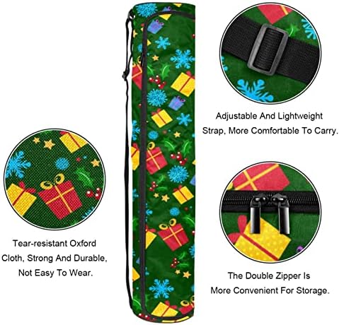 Caixa de presente verde de Natal bolsa de transportadora de tape