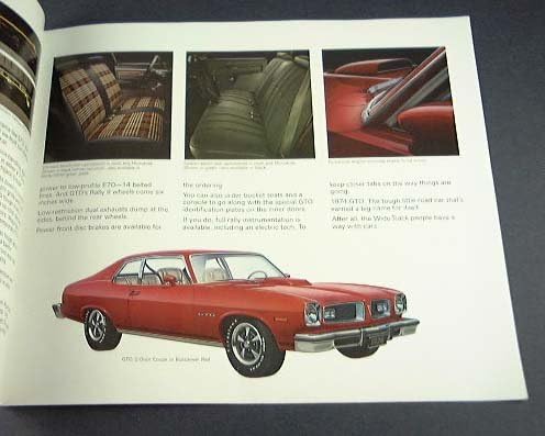 1974 74 Pontiac GTO Brochure
