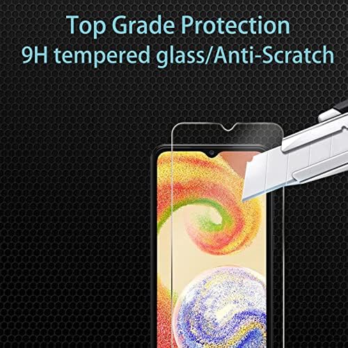 Chrinecy [3+2] 3 Protetor de tela de embalagem para o Samsung Galaxy A04 com 2 protetor de lente de câmera de