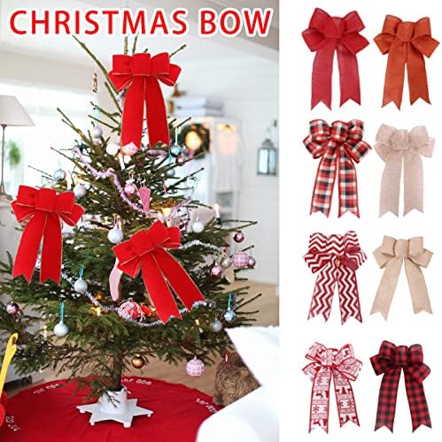 Yayiya y74mm5 linho de natal arco de natal wreatch decoração arco decoração de árvore de natal