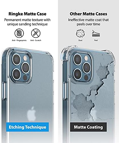 Ringke Fusion Compatível com a caixa do iPhone 12 Pro Max, Capa de Frost Translúcida de Frost Translúcida de
