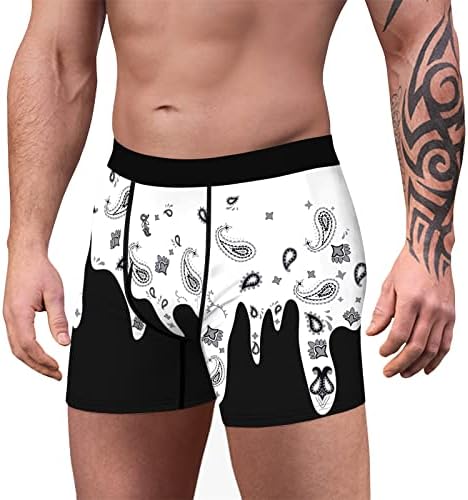 Masculino boxeadores de roupas masculinas Novel para jovens masculino Impressão de padrões de boxe de calcinha shorts