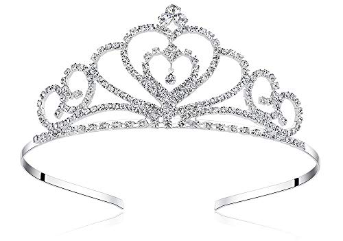 LovelyShop Rhinestone Crystal Tiara-Wedding Bridal Birthday PEGEANT Crown Prinecess Crown (Heart)