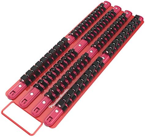 Bandeja de soquete de ferramenta portátil definida por precisão, 80 soquetes, clipes de 1/4 de polegada