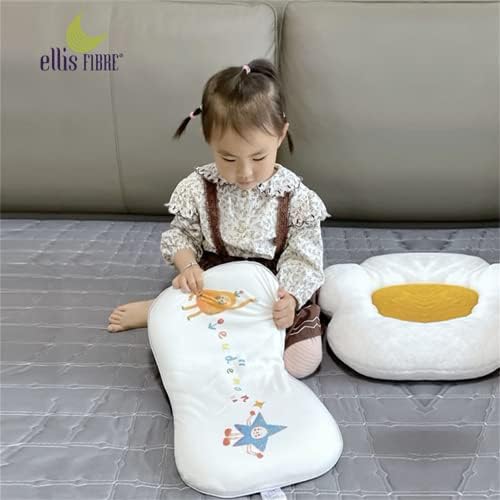 travesseiro de fibra de fibra Ellis - travesseiros de criança orgânica de algodão orgânico para dormir - 14,57x22.05x1,57