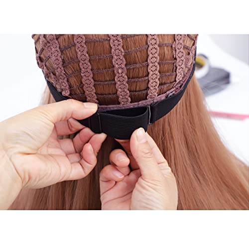 Bandas elásticas de 6pcs para bordas de peruca, faixas de peruca ajustáveis ​​para perucas e tampas de peruca,
