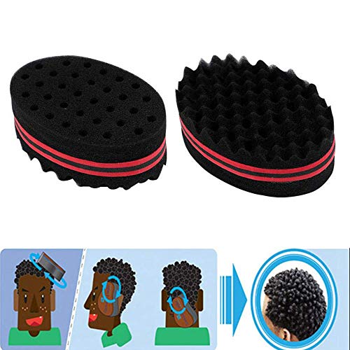Comprador magia torção de cabelo sponge esponja afro estilo dreadlock bobinas pincel de onda
