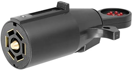 CURT 58270 7 pinos RV Blade Trailer Fiação Testador de Socoque de Veículos de Towing, preto