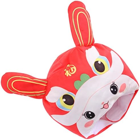 Didiseaon Crianças Roupas Zodiac Rabbit Hat para luxuosos Captos de festas Bap Cap chinês Ano Novo