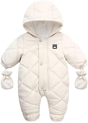 Qvkarw macacão de bebê snowsutuit garotas casaco infantil jaqueta com capuz de macacão casaco e jaqueta com