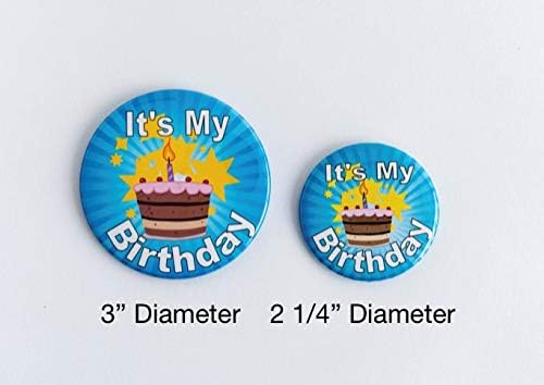 É meu botão de aniversário feliz - Botão - Pinos de aniversário para adultos, crianças, homens ou mulheres -