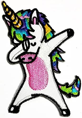 Rara Patch Dancing Horse Unicorn Patches Ferro bordado de imóvel Apliques de desenho animado Signo