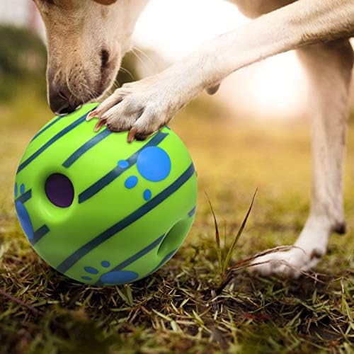 Giggle Ball Interactive Dog Toy, Funny Giggle Sounds Filhotes de bola Treinando tocando Bola de Babble