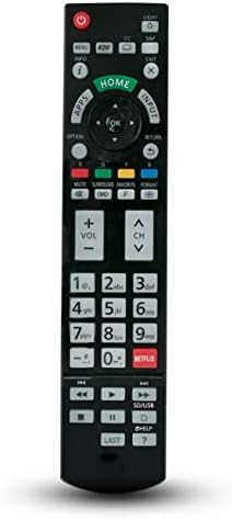 Controle remoto de substituição para Panasonic Viera Smart TV TC-65AX800U TC-65AX900U TC-P55VT60