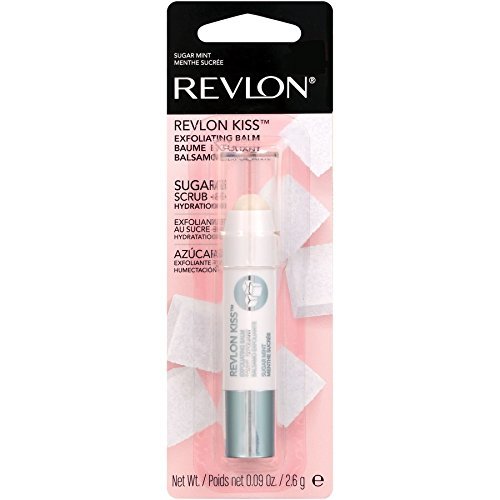 Lip Scrub Balm by Revlon, Esfoliador de esfoliação de açúcar Kiss, maquiagem de rosto com hidratação duradoura