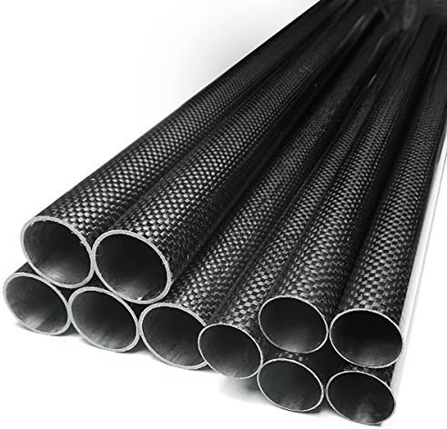 ABERSO 1 peça Roll Carbon Fiber Tube ID 48mm x OD 50mm x 500mm 3k Surface brilhante para o material