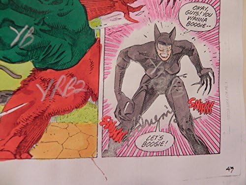 Batman Shadow of the Bat, Last Arkham Production Art assinou A. Roy com Coa Pg.49