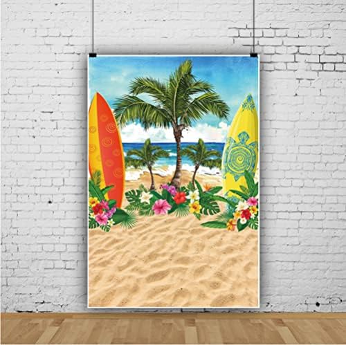 Summer praia cenário de praia tropical litoral de areia de areia de praia árvores de coco de cenário de surf