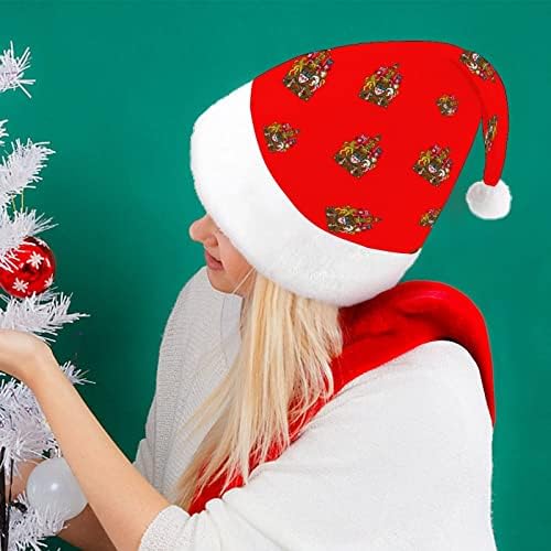 Counhe os braços do Canadá Chapéu de Natal Engraçado Papai Noel Chapé