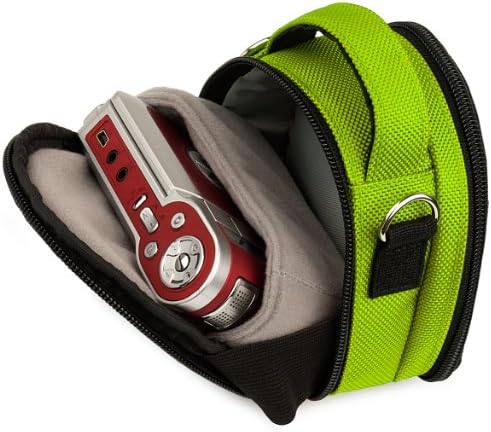 Bolsa de estojo de câmera de nylon elegante para Olympus Tough TG5, câmeras de até 4,4 polegadas
