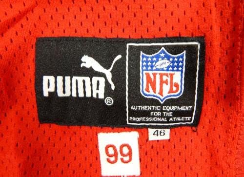 1999 Kansas City Chiefs Charlie Patton 53 Game usado Jersey Red 46 DP32133 - Jerseys não assinados