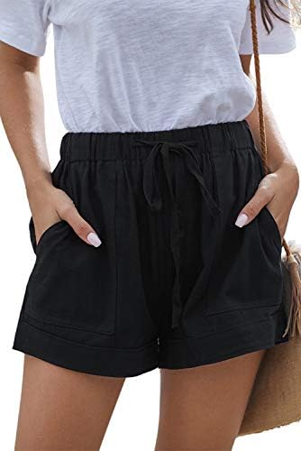 Shorts leves de shorts leves de YOCUR Casual calças de calça curta casual da cintura elástica da cintura
