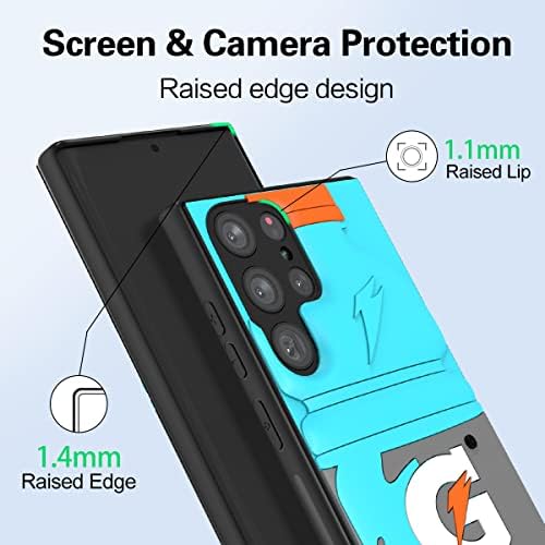 Buxinken projetado para Samsung Galaxy S22 Caso Ultra, Caso de proteção contra desenhos animados 3D, capa de Kawaii
