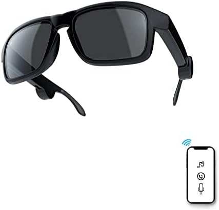 Óculos de sol Bluetooth para homens e mulheres, controle de voz e óculos inteligentes de estilo de orelha aberta
