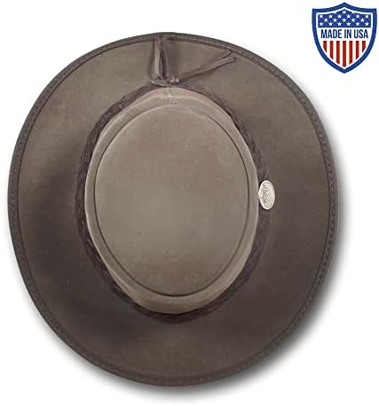 Chapéus de Barmah Chapéu de couro de camurça de gado dobra - Item 1061