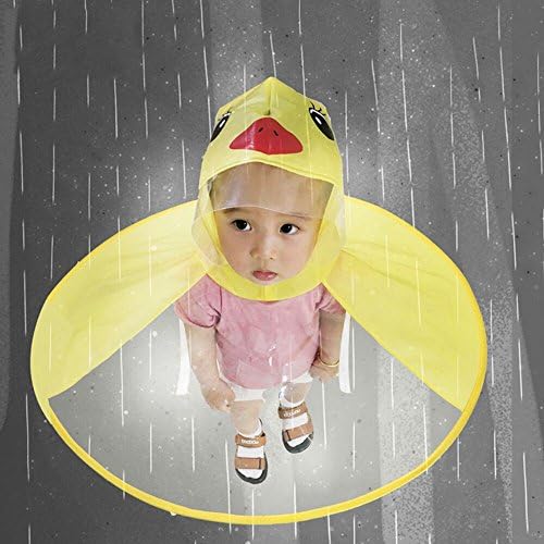 Crianças chapéus de chuva Hands Coat UFO fofo mágico de chuva guarda -chuva de meninas e cenário de menina