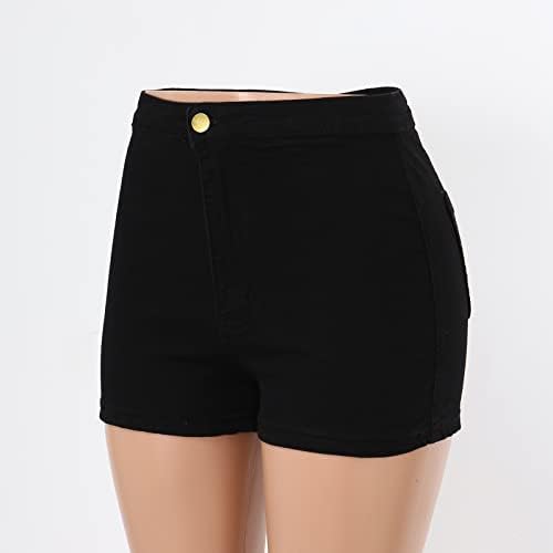 Shorts jean shorts plus size elástico rasgado bermuda bermuda zípeiro de juniores vintage shorts jeans quentes