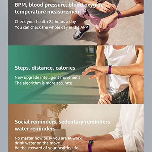 Relógio inteligente - Monitor de pressão arterial Atividade Tracker de fitness com freqüência cardíaca