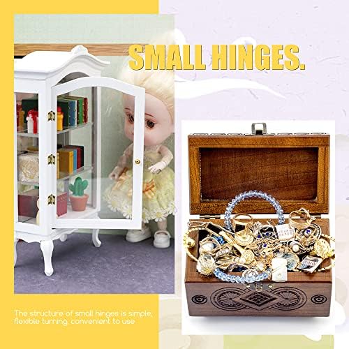100pcs pequenas dobradiças para caixa de madeira mini dobradiça para jóias caixa de jóias 1 polegadas Caixa