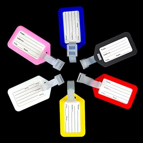 Conjunto de tags de bagagem, 6 bloqueios pequenos com chaves de identificação de trânsito de tag de etiqueta para