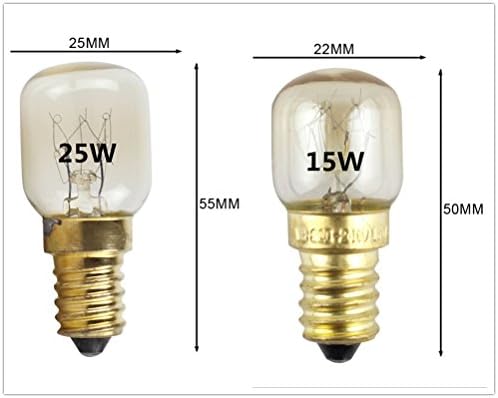 Faironly 220V E14 300 graus Alta temperatura resistente a microondas lâmpadas lâmpadas de panela lâmpada de lâmpada