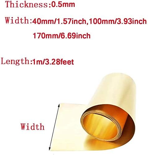 Boleteira de lençol de latão de latão Umky Belra de lençol de cobre Skin Metal Working Industrial Materiais H62
