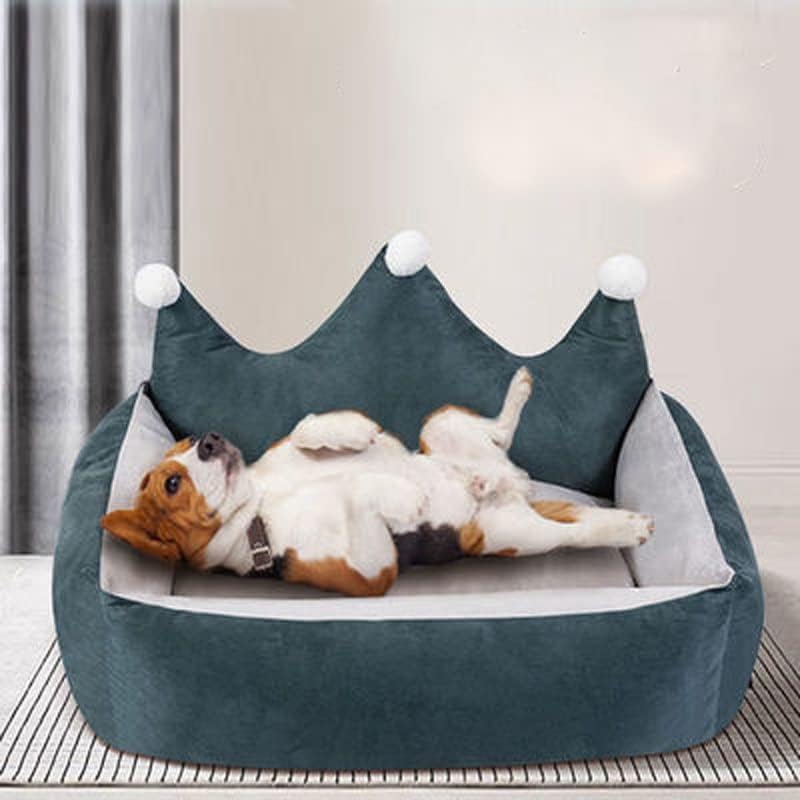 N/A Crown Moon Shape Kennel Cat Kennel Bed Bed Cat Mat Dog Huose Pequenos cães grandes gatos