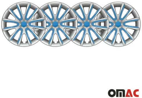 Capas de tampa da borda da roda OMAC | Acessórios para carros Caps de cubo de estilo OEM de 15 polegadas 4 PCs