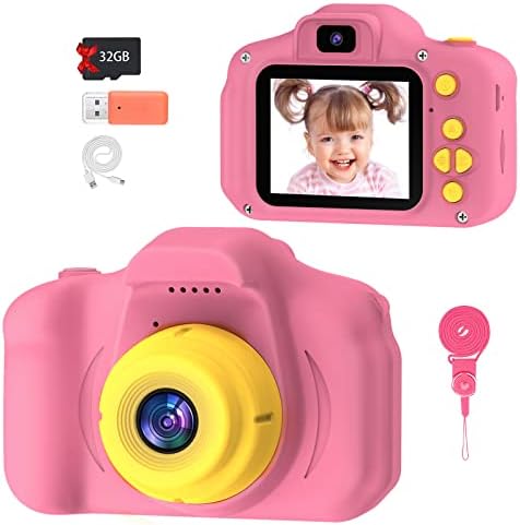 Câmera infantil para meninos meninas - 2 polegadas IPS Câmera de crianças para crianças 1080p Video