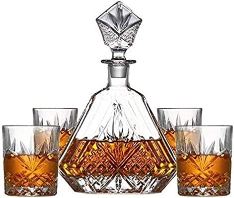 Whisky Decanter Whisky Decanter e copos conjunto, cristal