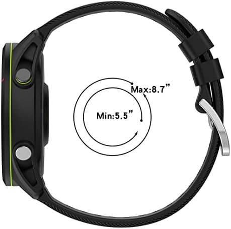 Yoktburu Watch Band Compatível com Garmin Forerunner 255/Vivoactive 4, 22mm Sport ajustável Strap